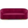 3/4-Seater Velvet Upholstered Sofa - Herina image 9