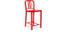 Buy Design Bar Stool with Backrest - 60cm - Jadon Red 58382 home delivery