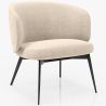 Curved Upholstered Design Armchair - Contemporary Style - Opreh image 9