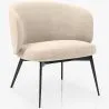 Curved Upholstered Design Armchair - Contemporary Style - Opreh image 9