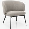 Curved Upholstered Design Armchair - Contemporary Style - Opreh image 9