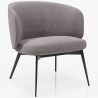 Curved Upholstered Design Armchair - Contemporary Style - Opreh image 9