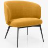 Curved Upholstered Design Armchair - Contemporary Style - Opreh image 9