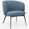 Curved Upholstered Design Armchair - Contemporary Style - Opreh image 9