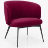 Curved Upholstered Design Armchair - Contemporary Style - Opreh image 9