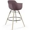 Buy Bar Stool - Scandinavian Design - Wooden Legs - Nordika Taupe 61553