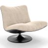 Upholstered Curved Design Contemporary Style Armchair - Tulipe image 9