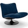 Upholstered Curved Design Contemporary Style Armchair - Tulipe image 9