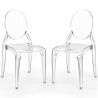 Pack of 2 Dining Chairs Transparent - Estilo Ghost image 9