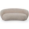 Curved Contemporary Style Design Sofa Upholstered in Chenille - Curvy image 9