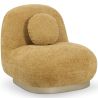 Curved Contemporary Style Design Armchair Upholstered in Chenille - Larry image 9