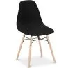 Buy Dining Chair - Scandinavian Design - Wooden Legs - Skögur Black 61559