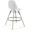 Buy Bar Stool - Scandinavian Design - Wooden Legs - Skögur White 61560