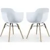 Dining Chair - Scandinavian Design - Wooden Legs - Pack of 2 - Nordika image 9