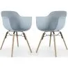 Dining Chair - Scandinavian Design - Wooden Legs - Pack of 2 - Nordika image 9