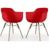 Dining Chair - Scandinavian Design - Wooden Legs - Pack of 2 - Nordika image 9