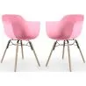 Dining Chair - Scandinavian Design - Wooden Legs - Pack of 2 - Nordika image 9