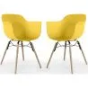Dining Chair - Scandinavian Design - Wooden Legs - Pack of 2 - Nordika image 9