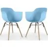 Dining Chair - Scandinavian Design - Wooden Legs - Pack of 2 - Nordika image 9