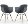 Dining Chair - Scandinavian Design - Wooden Legs - Pack of 2 - Nordika image 9