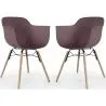 Dining Chair - Scandinavian Design - Wooden Legs - Pack of 2 - Nordika image 9