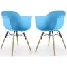 Dining Chair - Scandinavian Design - Wooden Legs - Pack of 2 - Nordika image 9