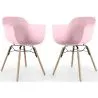 Dining Chair - Scandinavian Design - Wooden Legs - Pack of 2 - Nordika image 9
