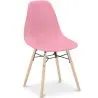 Buy Dining Chair - Scandinavian Design - Wooden Legs - Skögur Pink 61559