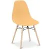 Dining Chair - Scandinavian Design - Wooden Legs - Skögur Pastel orange 61559 photo 6 Dining Chair - Scandinavian Design - Wooden Legs - Skögur image 9