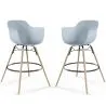Bar Stool - Scandinavian Design - Wooden Legs - Pack of 2 - Nordika image 9