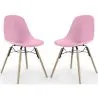 Dining Chair - Scandinavian Design - Wooden Legs - Pack of 2 - Skögur image 9