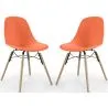 Dining Chair - Scandinavian Design - Wooden Legs - Pack of 2 - Skögur image 9