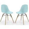 Set of 2 Dining Chairs - Scandinavian Design - Wooden Legs - Skögur image 9