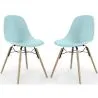 Dining Chair - Scandinavian Design - Wooden Legs - Pack of 2 - Skögur image 9