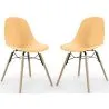 Dining Chair - Scandinavian Design - Wooden Legs - Pack of 2 - Skögur image 9