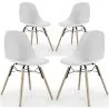 Dining Chair - Scandinavian Design - Wooden Legs - Pack of 4 - Skögur image 9