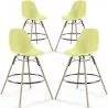 Bar Stool - Scandinavian Design - Wooden Legs - Pack of 4 - Skögur image 9