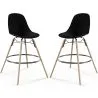 Bar Stool - Scandinavian Design - Wooden Legs - Pack of 2 - Skögur image 9