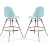 Bar Stool - Scandinavian Design - Wooden Legs - Pack of 2 - Skögur image 9