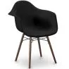 Buy Dining Chairs - Scandinavian Design - Dark Wood Legs - Nordika Black 61569