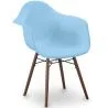 Dining Chairs - Scandinavian Design - Dark Wood Legs - Nordika Light blue 61569 photo 6 Dining Chairs - Scandinavian Design - Dark Wood Legs - Nordika image 9
