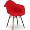 Buy Dining Chairs - Scandinavian Design - Dark Wood Legs - Nordika Red 61569