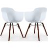 Dining Chair - Scandinavian Design - Dark Wood Legs - Pack of 2 - Nordika image 9