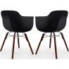 Dining Chair - Scandinavian Design - Dark Wood Legs - Pack of 2 - Nordika image 9