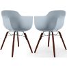 Dining Chair - Scandinavian Design - Dark Wood Legs - Pack of 2 - Nordika image 9