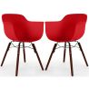 Dining Chair - Scandinavian Design - Dark Wood Legs - Pack of 2 - Nordika image 9