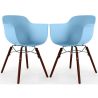 Dining Chair - Scandinavian Design - Dark Wood Legs - Pack of 2 - Nordika image 9