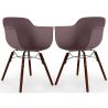 Dining Chair - Scandinavian Design - Dark Wood Legs - Pack of 2 - Nordika image 9