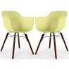 Dining Chair - Scandinavian Design - Dark Wood Legs - Pack of 2 - Nordika image 9