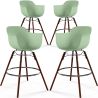 Bar Stools - Scandinavian Design - Dark Wood Legs - Pack of 4 - Nordika image 9